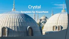  Presentation with hagia sophia - Audience pleasing slides consisting of islam christianity - blue mosque sultan ahmet mosque backdrop and a teal colored foreground