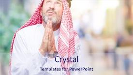  Presentation with arabic music arab man playing - Cool new slides with islam christianity - senior arab man wearing keffiyeh backdrop and a  colored foreground