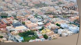  Presentation with riyadh - PPT layouts enhanced with islam economy - aerial view of riyadh downtown background and a light gray colored foreground