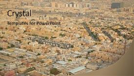  Presentation with saudi arabia - Amazing slide set having islam economy - sunset over riyadh downtown backdrop and a coral colored foreground