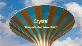  Presentation with riyadh - Audience pleasing presentation design consisting of islam economy - water tower in the riyadh backdrop and a tawny brown colored foreground