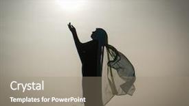  Presentation with arabic woman - Theme with islam free - silhouette muslim arabic woman praying background and a gray colored foreground