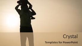  Presentation with muslim - Slide deck consisting of islam free - silhouette of two happy muslim background and a coral colored foreground