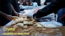  Presentation with street food - Beautiful theme featuring islam free - street food for people backdrop and a tawny brown colored foreground