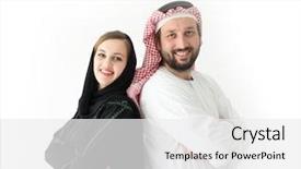  Presentation with happy birthday for husband - Slide deck with islam marriage - happy arabic wife and husband background and a  colored foreground