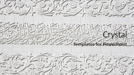  Presentation with abu dhabi - PPT theme with islam pattern - arabesque design elements of sheikh background and a light gray colored foreground