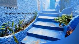  Presentation with islam - Amazing slide deck having islam plants - architectural detail in chefchaouen morocco backdrop and a light blue colored foreground