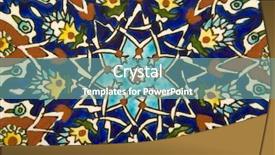  Presentation with mosque - PPT layouts enhanced with islam plants - tile design in a mosque background and a seafoam green colored foreground