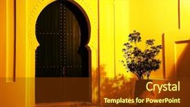  Presentation with islamic architecture - Beautiful slide deck featuring islamic architecture in asilah morocco backdrop and a  colored foreground