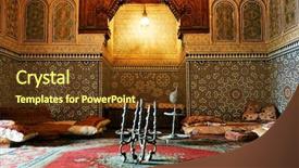 Presentation with islamic architecture - PPT layouts having islamic architecture background and a tawny brown colored foreground