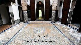  Presentation with islamic history - Theme enhanced with islamic architecture background and a light gray colored foreground