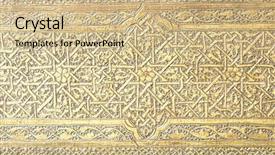  Presentation with islam - Slide deck with islamic art patterns background and a coral colored foreground