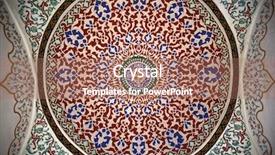  Presentation with islamic - Audience pleasing slide set consisting of islamic decorations - abstract arabian dome ceiling backdrop and a coral colored foreground