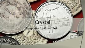  Presentation with islamic finance - Amazing PPT layouts having islamic finance background - coins of jordan jordanian 10 backdrop and a light gray colored foreground
