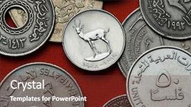  Presentation with abu dhabi united arab emirates - PPT layouts enhanced with islamic finance background - coins of the united arab background and a tawny brown colored foreground