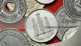  Presentation with islamic finance - Presentation enhanced with islamic finance background - coins of the united arab background and a light gray colored foreground