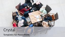  Presentation with hijab modern - Colorful presentation design enhanced with islamic hijab women - students at modern university backdrop and a light gray colored foreground