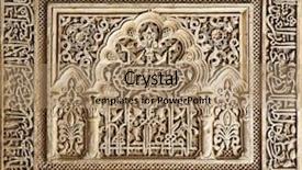  Presentation with granada - PPT theme with islamic history - detailed background of the intricate background and a coral colored foreground