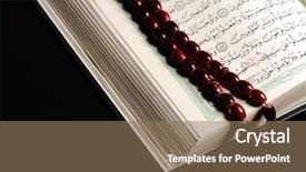  Presentation with islamic law - Presentation design consisting of islamic law - koran bead background and a coral colored foreground