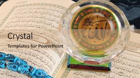  Presentation with islamic law - Cool new presentation theme with islamic law - koran backdrop and a coral colored foreground