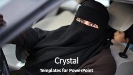  Presentation with middle eastern traditional dishes falafel - Slide set featuring islamic law - muslim middle eastern female driver background and a black colored foreground