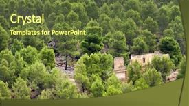 Presentation with religion islam - Colorful theme enhanced with islamic saint - moroccan ruins near moulay idriss backdrop and a tawny brown colored foreground