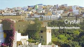  Presentation with religion islam - Slide deck having islamic saint - moulay idriss is the most background and a violet colored foreground