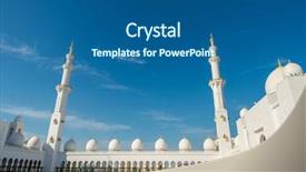  Presentation with abu dhabi - Amazing PPT layouts having islamic saint - sheikh zayed mosque in abu backdrop and a  colored foreground