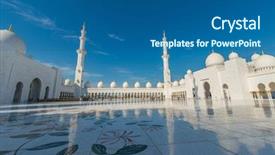  Presentation with abu dhabi - Cool new slides with islamic saint - sheikh zayed mosque in abu backdrop and a  colored foreground