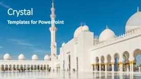  Presentation with abu dhabi - Slide set consisting of islamic saint - sheikh zayed mosque in abu background and a  colored foreground