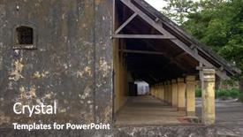  Presentation with function hall - Presentation theme with island aka poulo condore vietnam background and a dark gray colored foreground