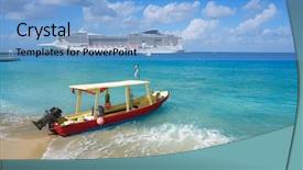  Presentation with maya - PPT layouts with island beach in riviera maya background and a light blue colored foreground