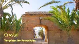  Presentation with community - Audience pleasing PPT theme consisting of island in alicante valencian community backdrop and a  colored foreground