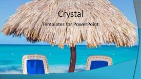  Presentation with dominican republic - Presentation theme having island in the dominican republic background and a soft green colored foreground