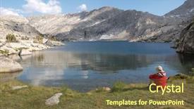  Presentation with wilderness - Amazing theme having island lake in the john backdrop and a tawny brown colored foreground