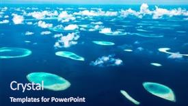  Presentation with maldives - PPT layouts featuring island maldives indian ocean background and a navy blue colored foreground