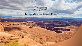  Presentation with utah - Presentation theme with island-of-the-sky background and a light blue colored foreground