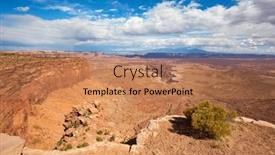  Presentation with utah - Theme consisting of island-of-the-sky background and a coral colored foreground