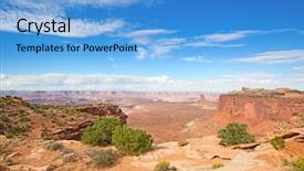  Presentation with utah - Presentation theme consisting of island of the sky of the canyonlands narional park in utah usa background and a light blue colored foreground