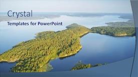  Presentation with island sunset - 