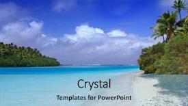  Presentation with pacific islands - Amazing theme having cook islands - lagoon meets the pacific backdrop and a light blue colored foreground