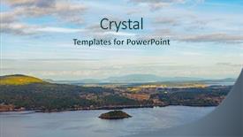  Presentation with summit - Slide set featuring islands from the malahat summit background and a light blue colored foreground