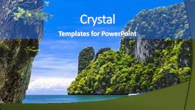  Presentation with krabi - Audience pleasing presentation consisting of islands hopping in thailand krabi province backdrop and a cobalt blue colored foreground