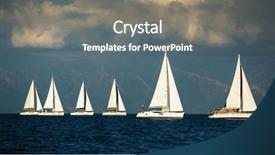  Presentation with greek islands - Amazing slides having islands in the aegean sea backdrop and a gray colored foreground