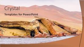  Presentation with inca machu picchu peru view - PPT theme consisting of islas-ballestas-peru background and a lemonade colored foreground