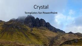  Presentation with united kingdom - Theme enhanced with isle of skye scotland background and a light blue colored foreground