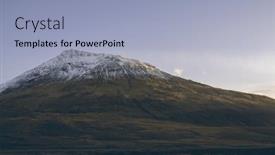  Presentation with scottish highlands - Colorful presentation theme enhanced with isle of skye scottish highlands backdrop and a light blue colored foreground