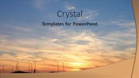  Presentation with sunset - Audience pleasing presentation design consisting of isles-of-scilly-sunset backdrop and a teal colored foreground