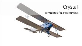  Presentation with white pigeon against the blue - Theme enhanced with vintage planes - isolated airplane against white background and a white colored foreground