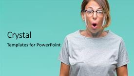  Presentation with hispanic - Cool new PPT theme with isolated background afraid and shock backdrop and a seafoam green colored foreground